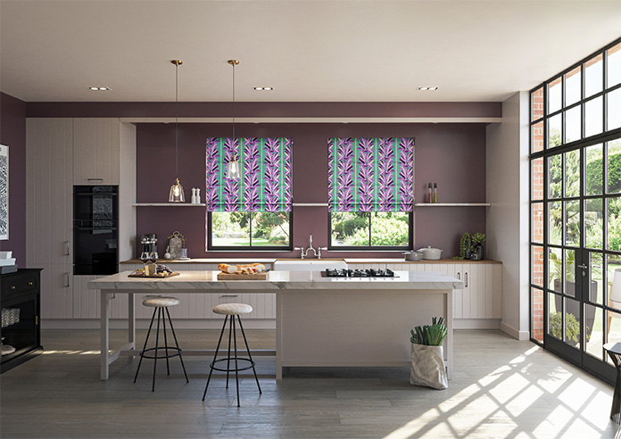 Miami, Purple - Roman Blind - Image 8